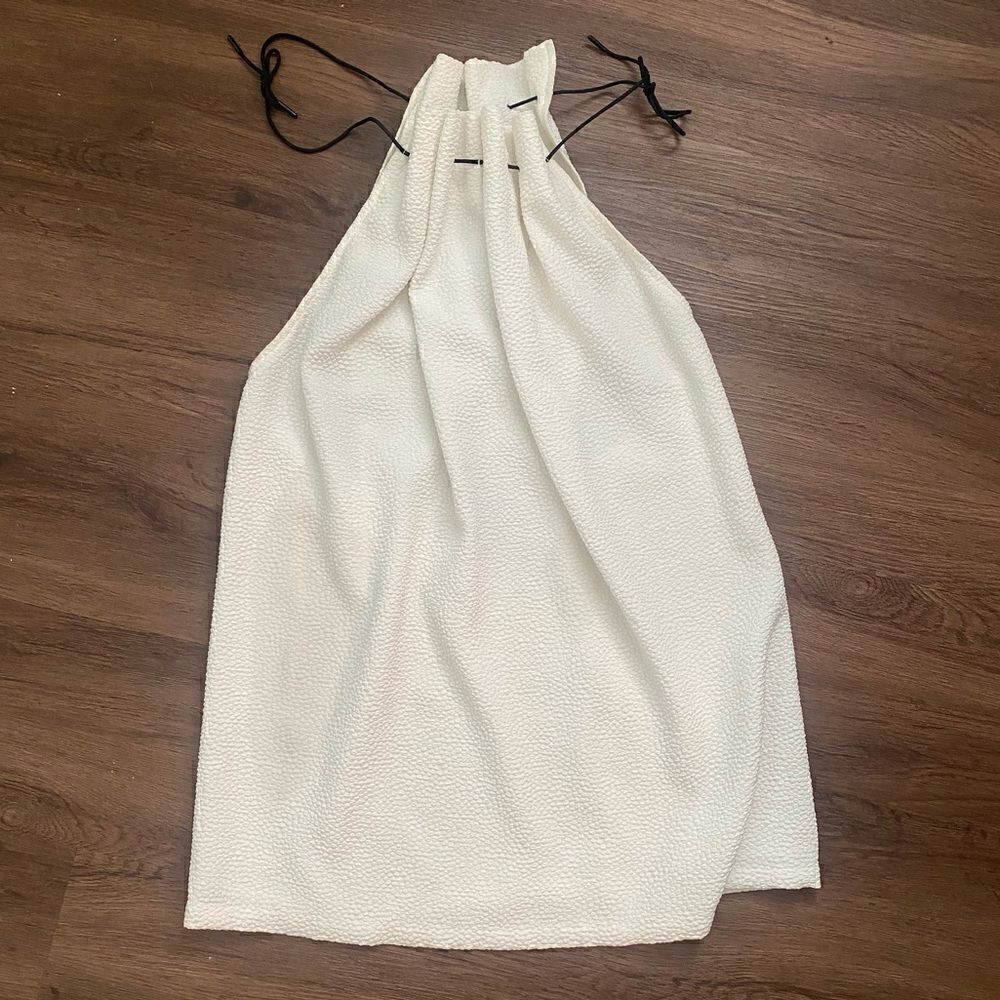 NEW FINDERS White High Neck Dress